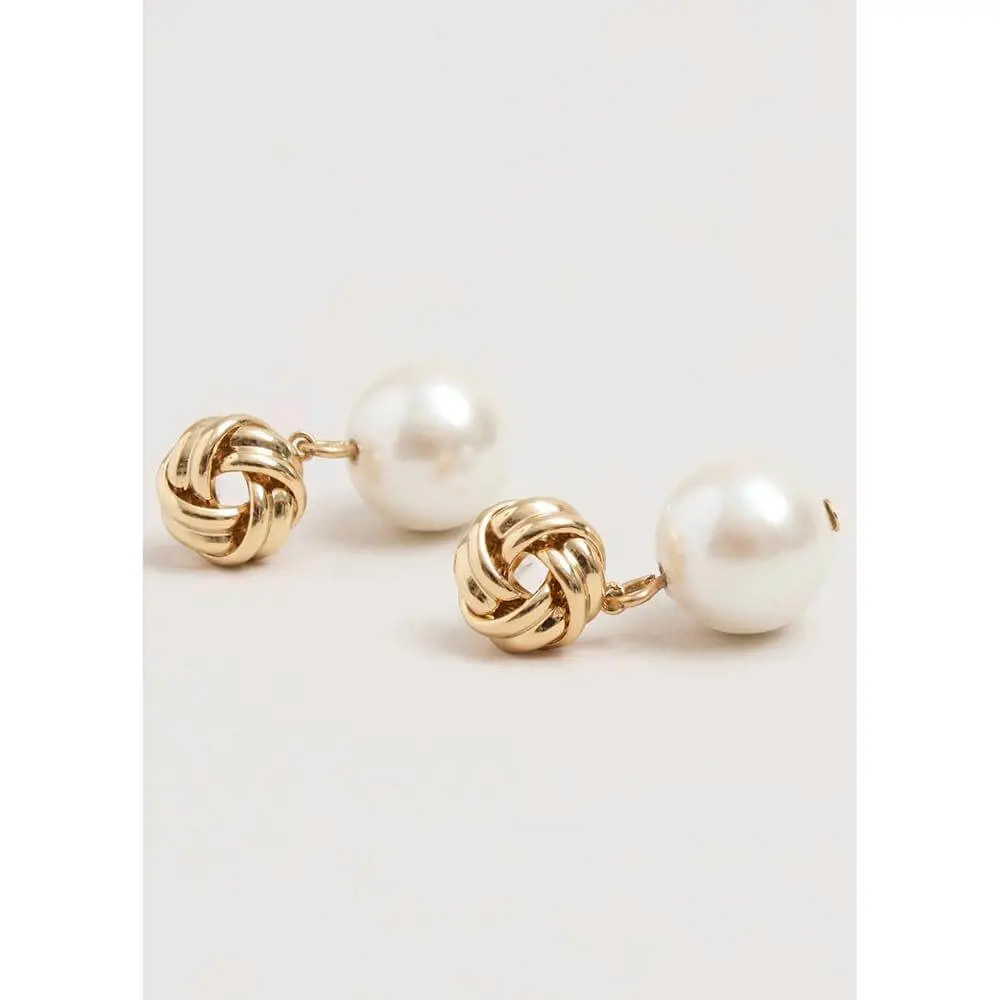 Phase Eight Pearl And Knot Drop Earrings